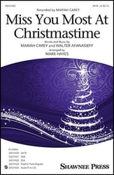 Miss You Most at Christmas Time SATB choral sheet music cover